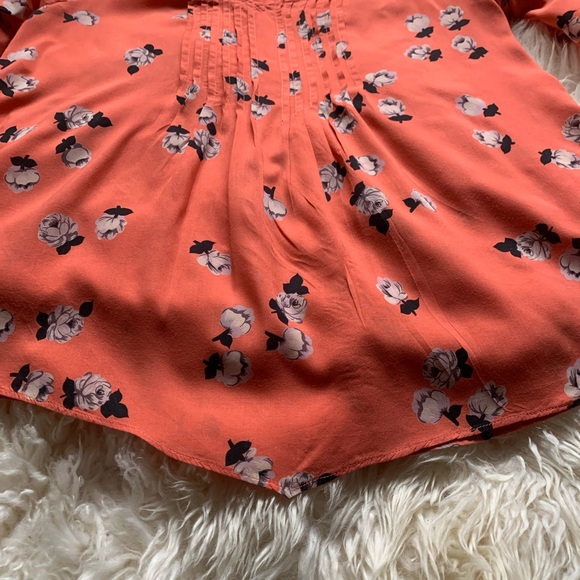 Anthropologie Maeve Flutter Maya Floral Blouse-S2 - Picture 7 of 12